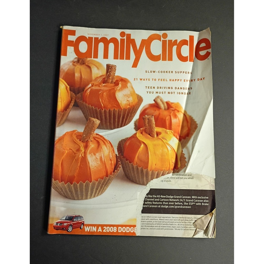 Family Circle Magazine Fresh Starts November 2007 Issue 7 English Language